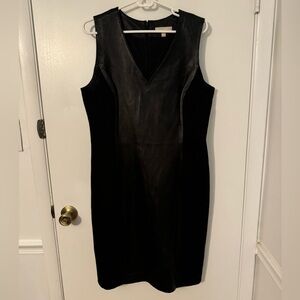 Banana Republic Black Leather Dress